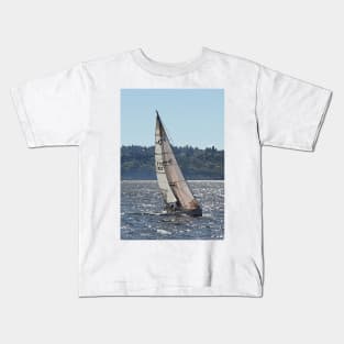 Sailboat on the Sound Kids T-Shirt